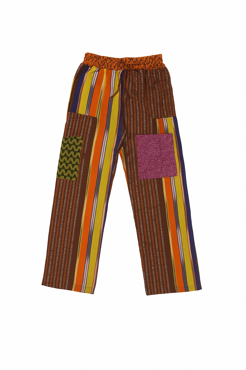 Folake Multicolored Aso-Oke Wide Leg Pants