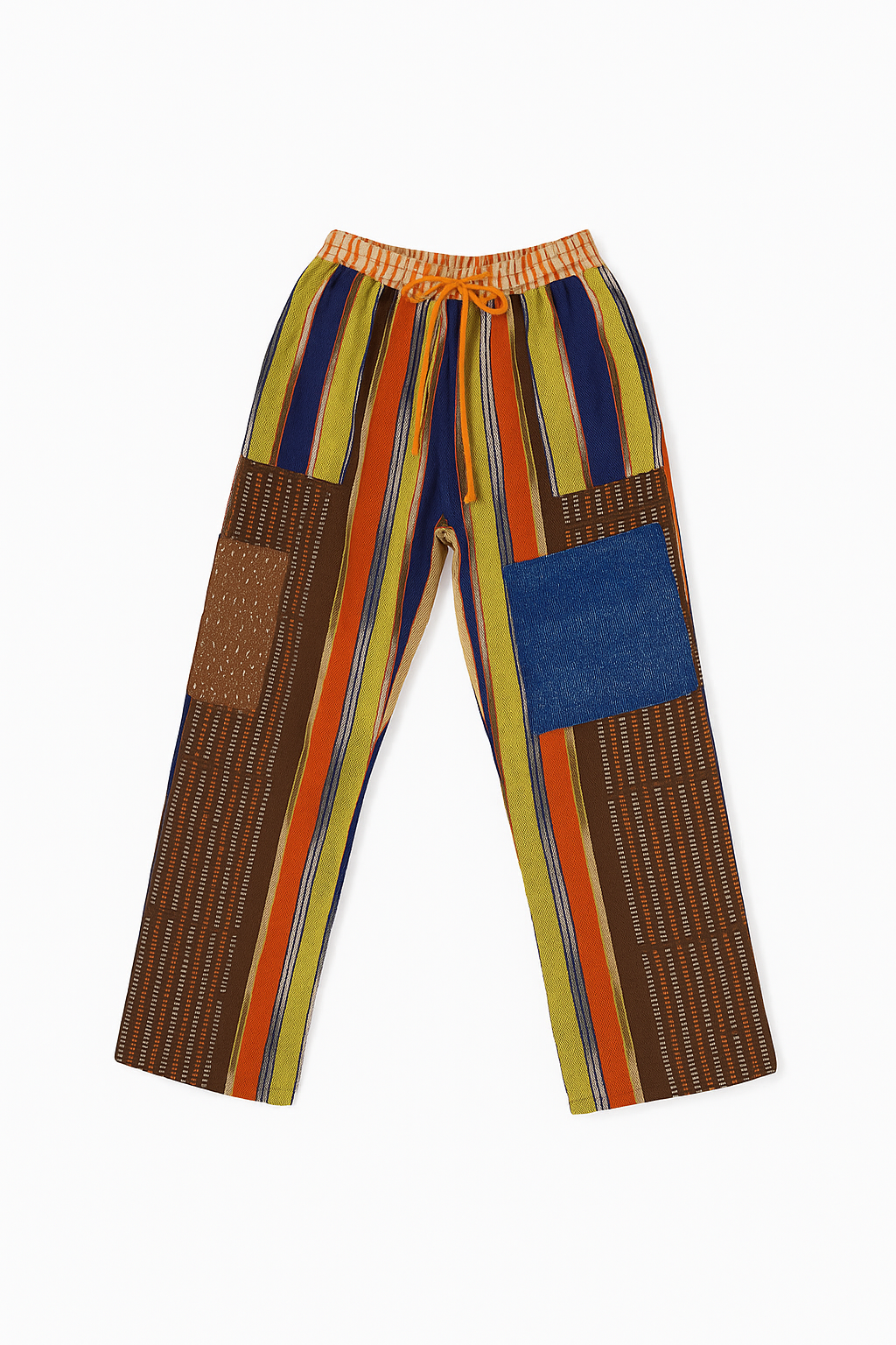 Folake Multicolored Aso-Oke Wide Leg Pants