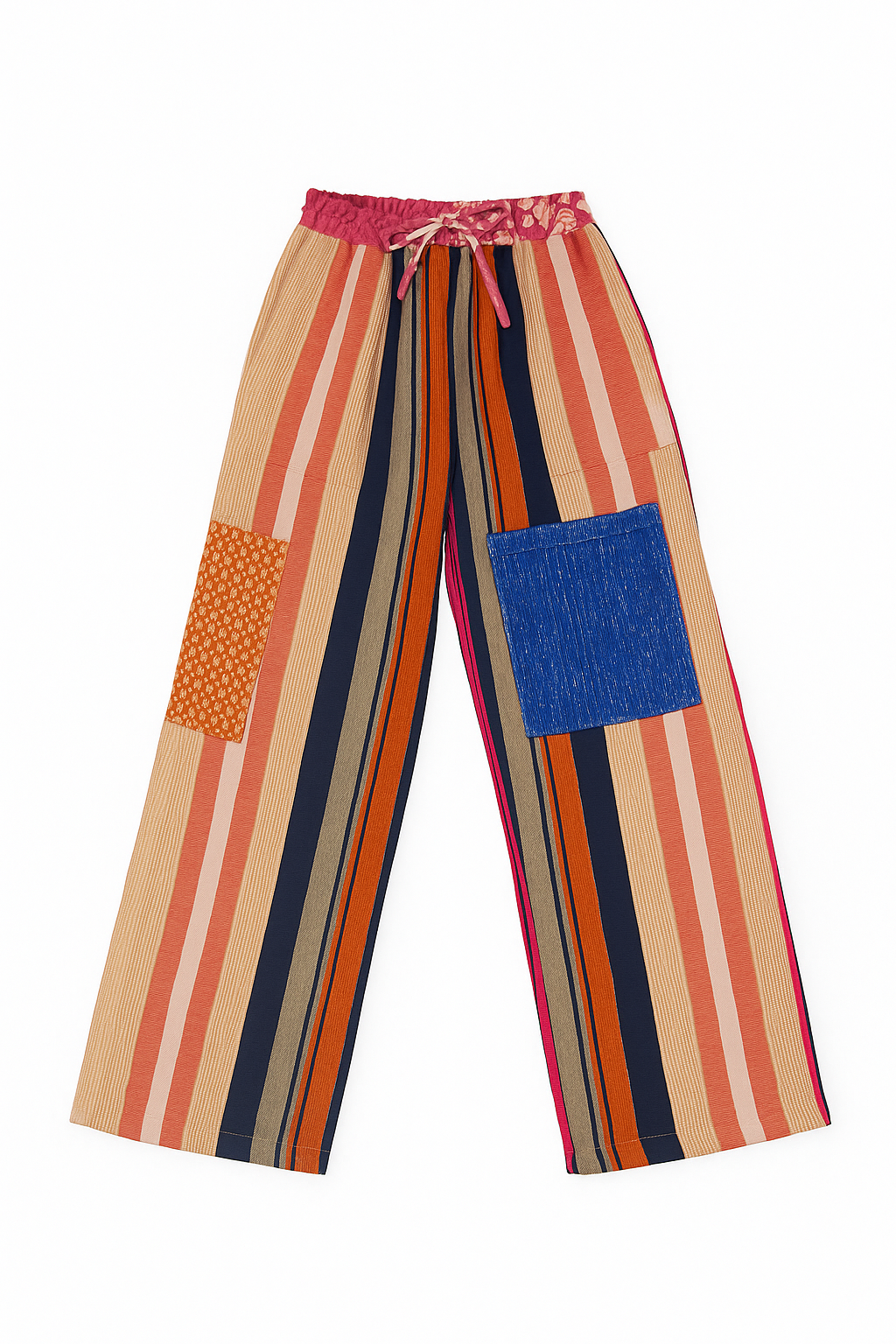 Folake Multicolored Aso-Oke Wide Leg Pants