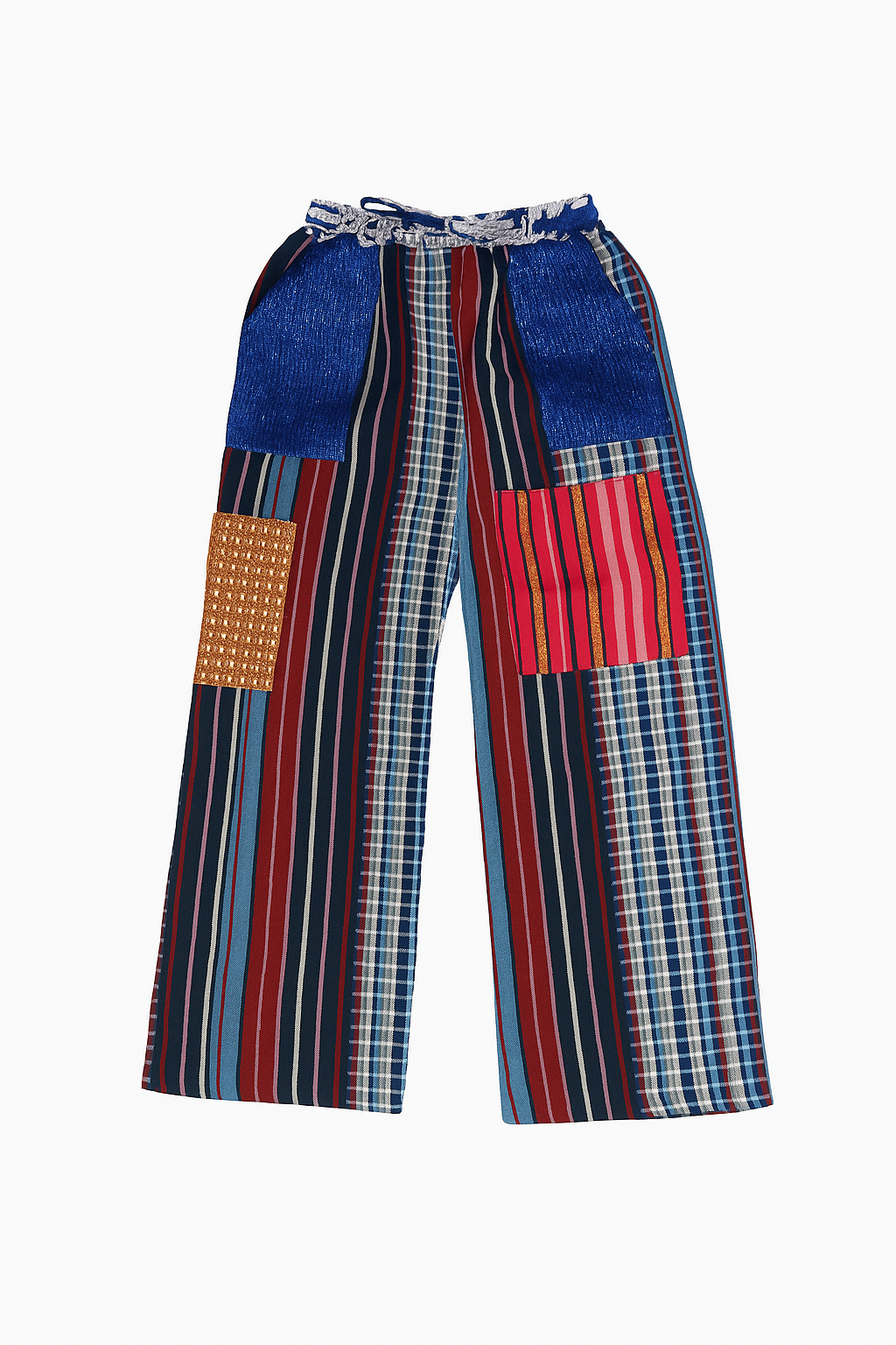 Folake Multicolored Aso-Oke Wide Leg Pants