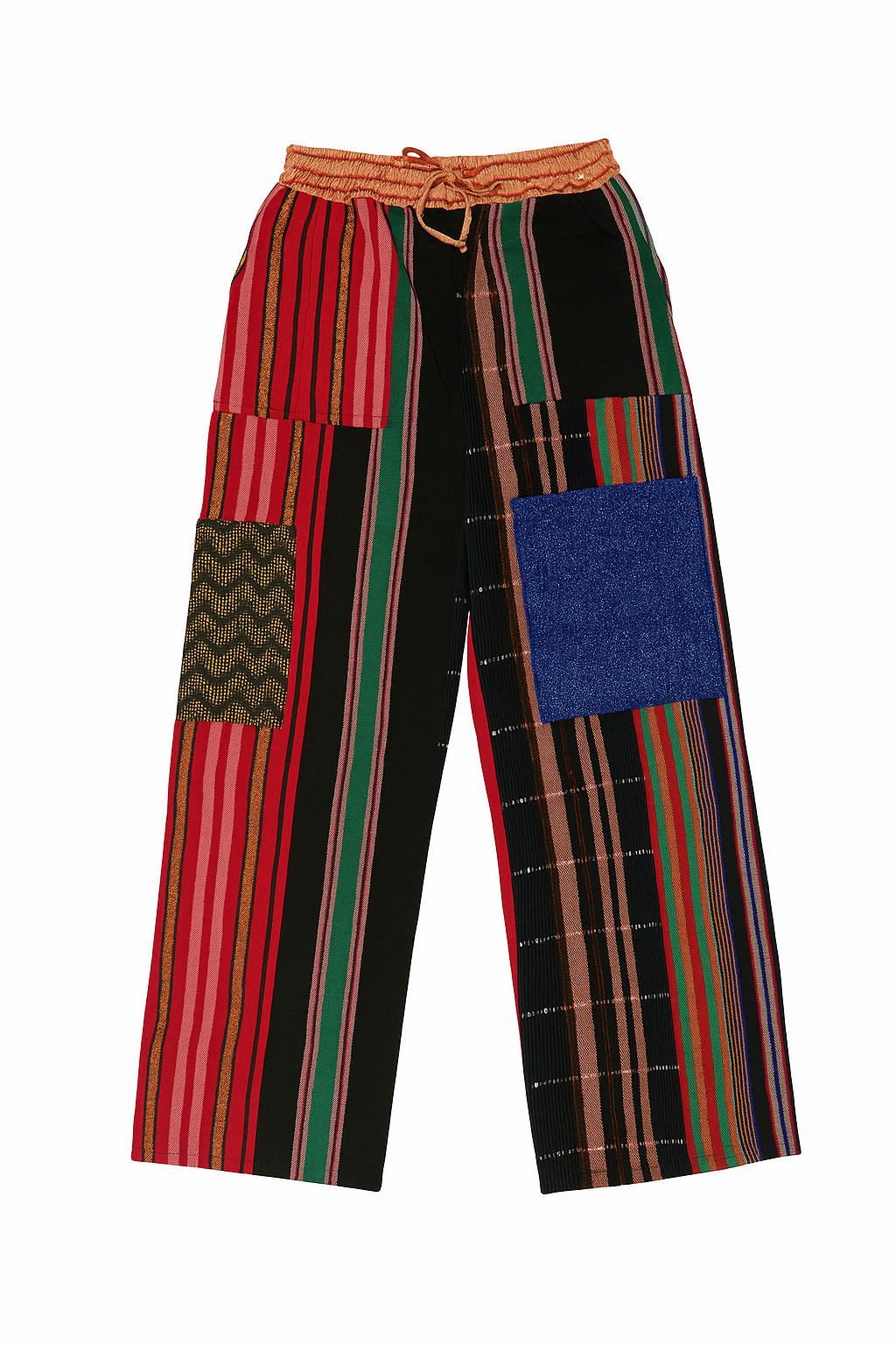 Folake Multicolored Aso-Oke Wide Leg Pants