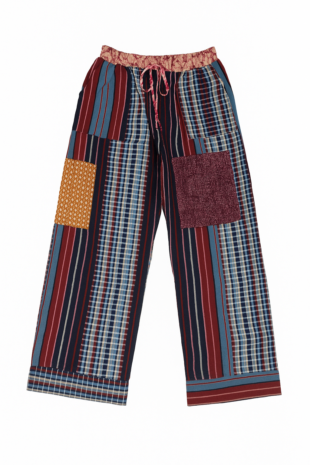 Folake Multicolored Aso-Oke Wide Leg Pants