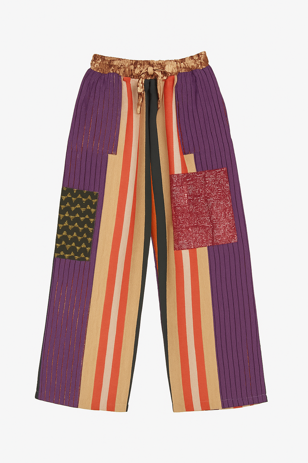 Folake Multicolored Aso-Oke Wide Leg Pants