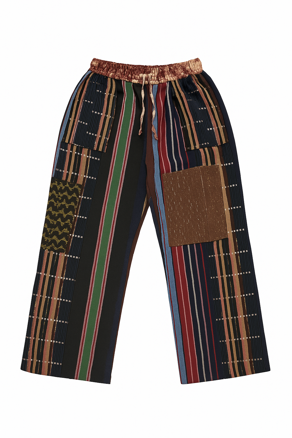 Folake Multicolored Aso-Oke Wide Leg Pants