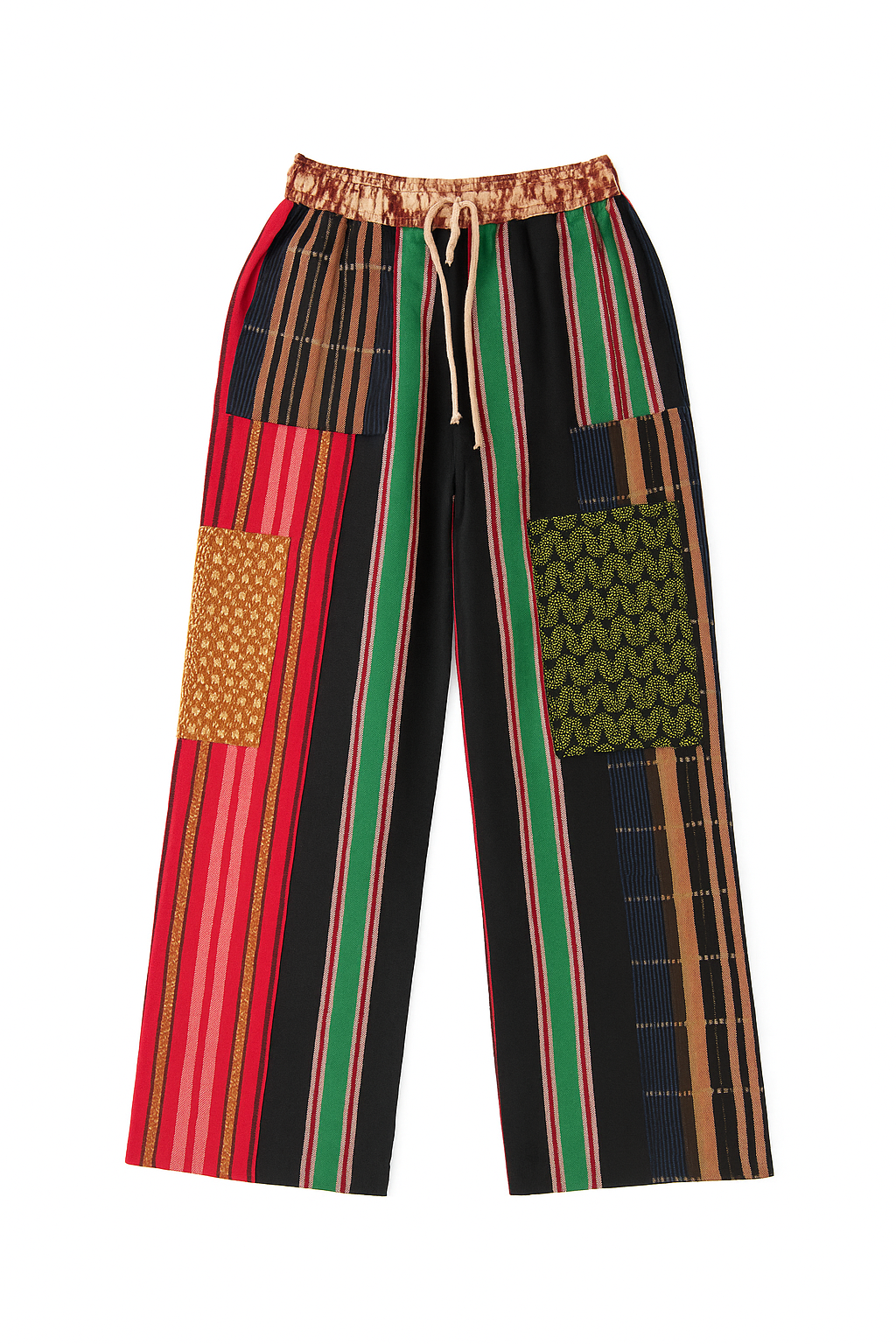 Folake Multicolored Aso-Oke Wide Leg Pants