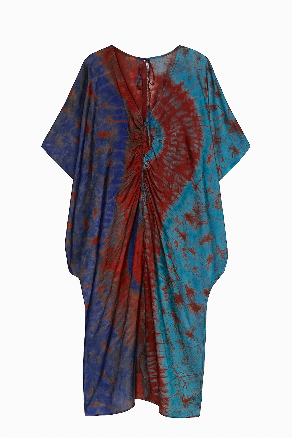 Adire Ruched Bubu Dress