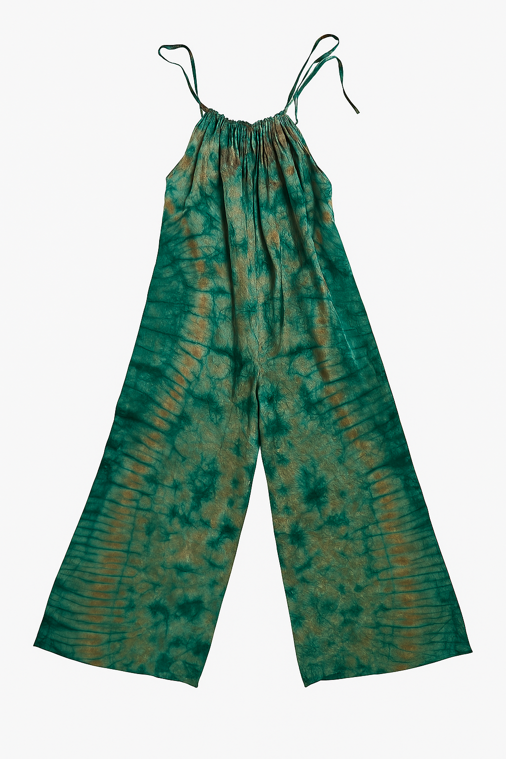 Adire Rayon Wide-Leg Jumpsuit