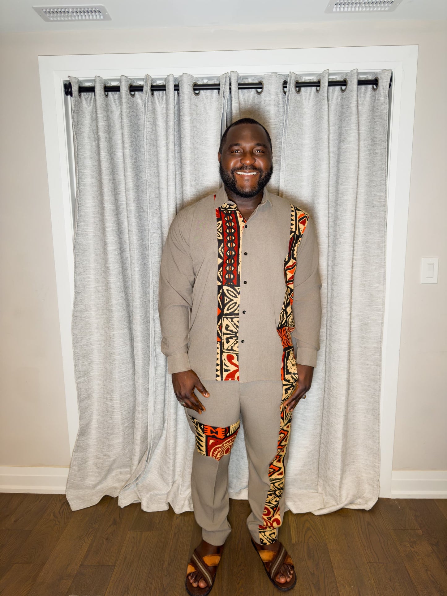 Jiggy Ankara Panelled Cotton set