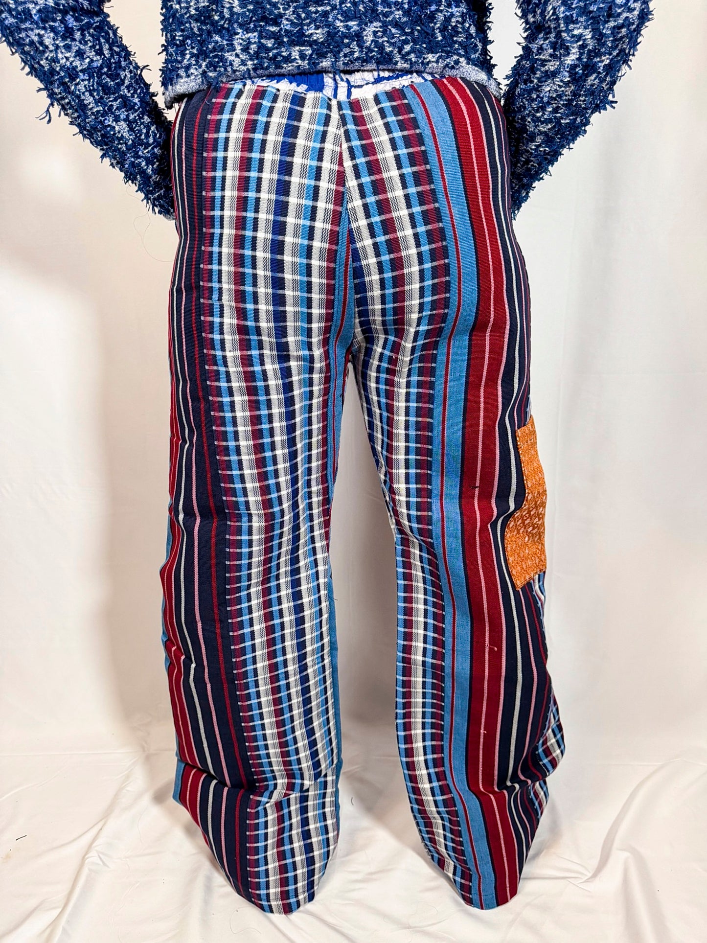 Folake Multicolored Aso-Oke Wide Leg Pants