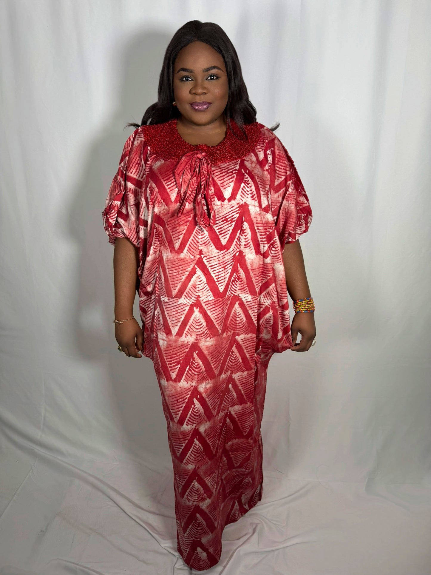 Bisola embellished Adire Bubu