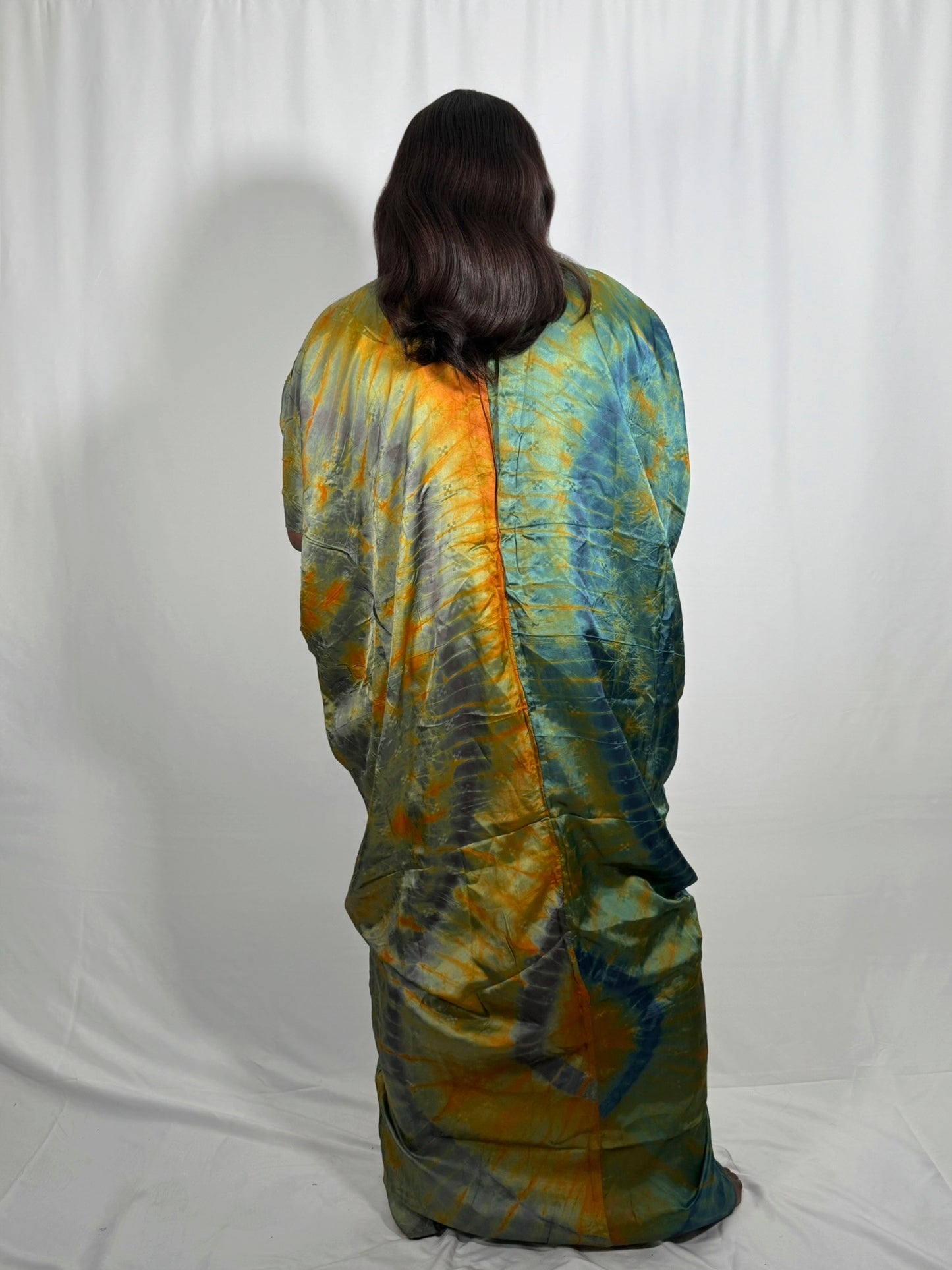 Adire Ruched Bubu Dress