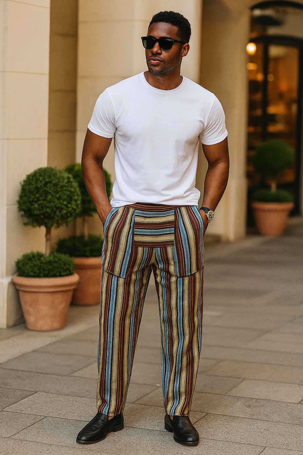 WOLE ASO-OKE PANTS