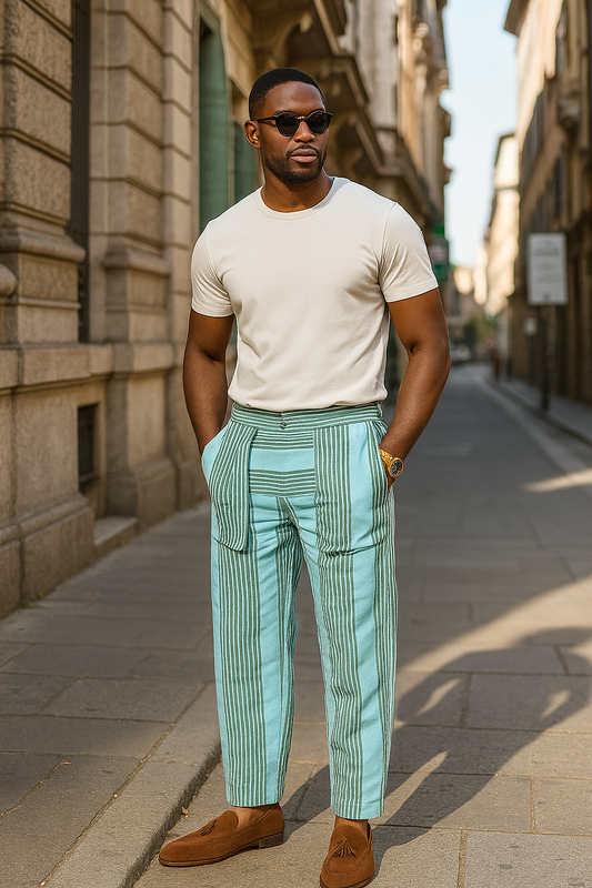 WOLE ASO-OKE PANTS