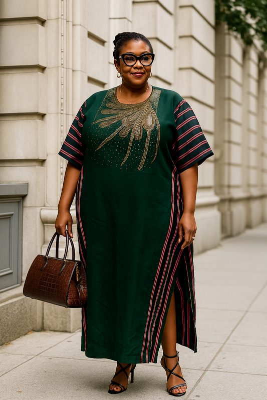 Beaded Aso-oke Bubu