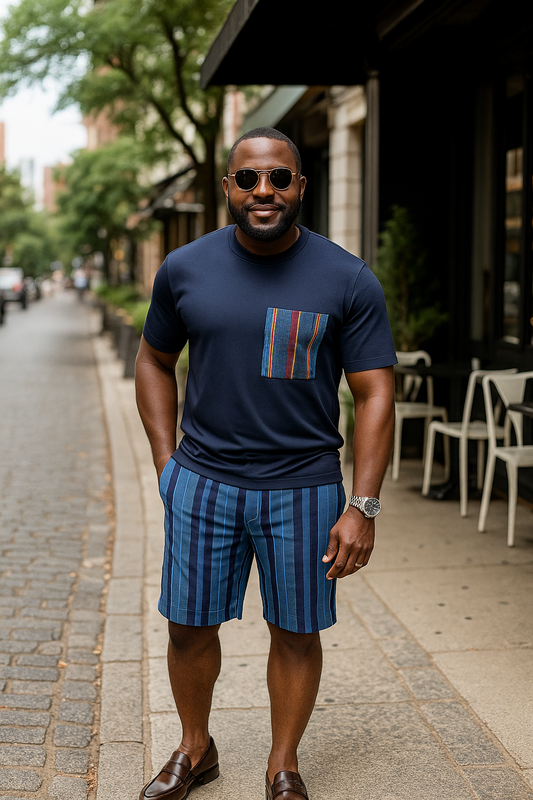 Akanni Aso-oke Shorts