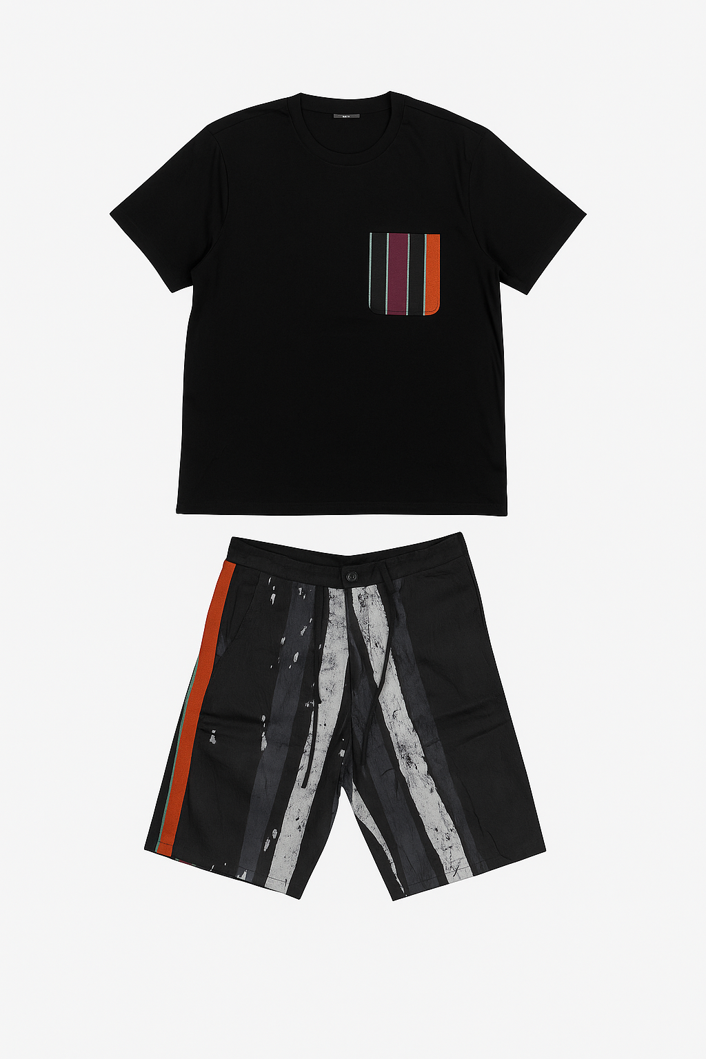 Deji Adire Shorts & Cotton Tee Set