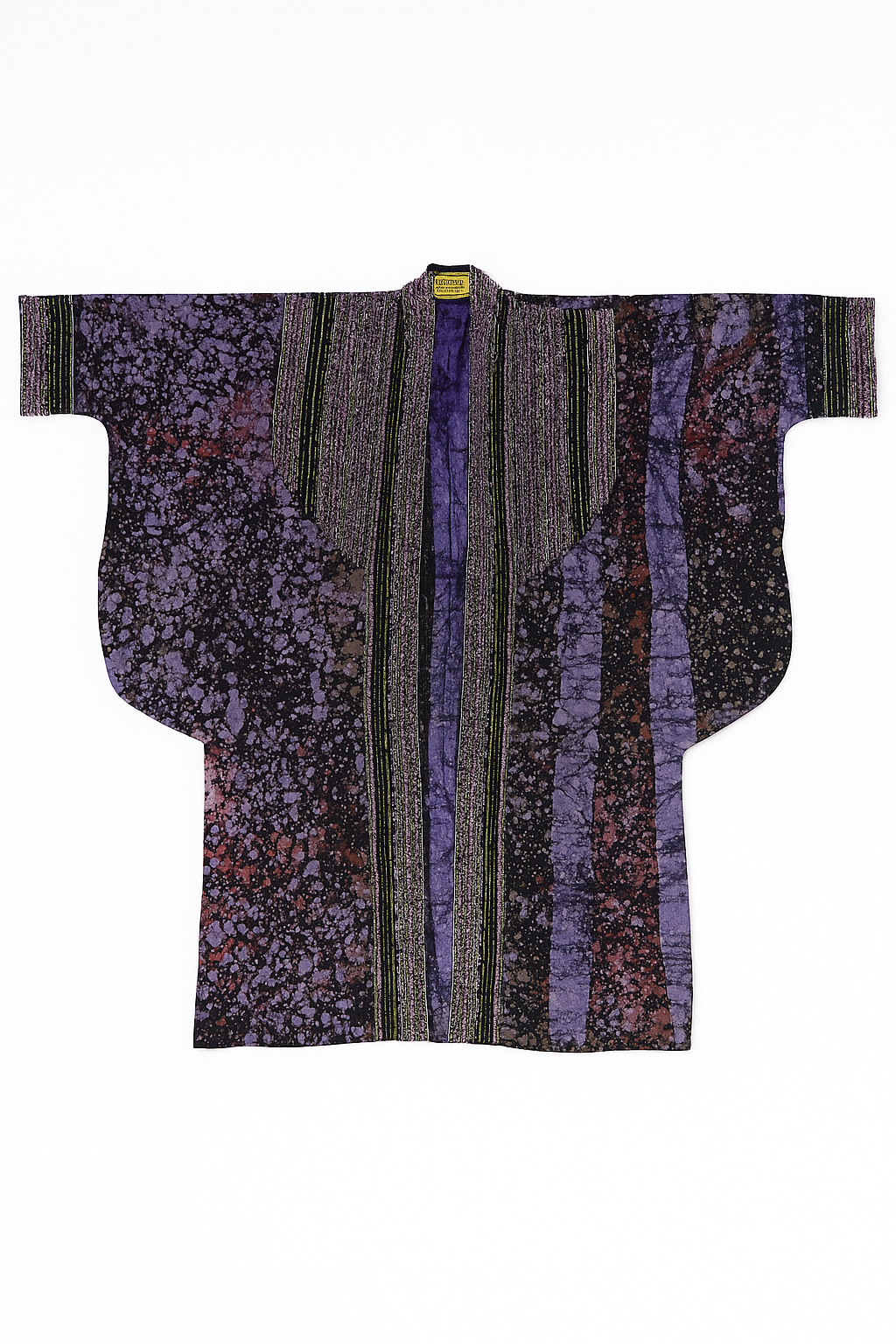 Adufe Adire & Aso-Oke Beaded Embellished Kimono