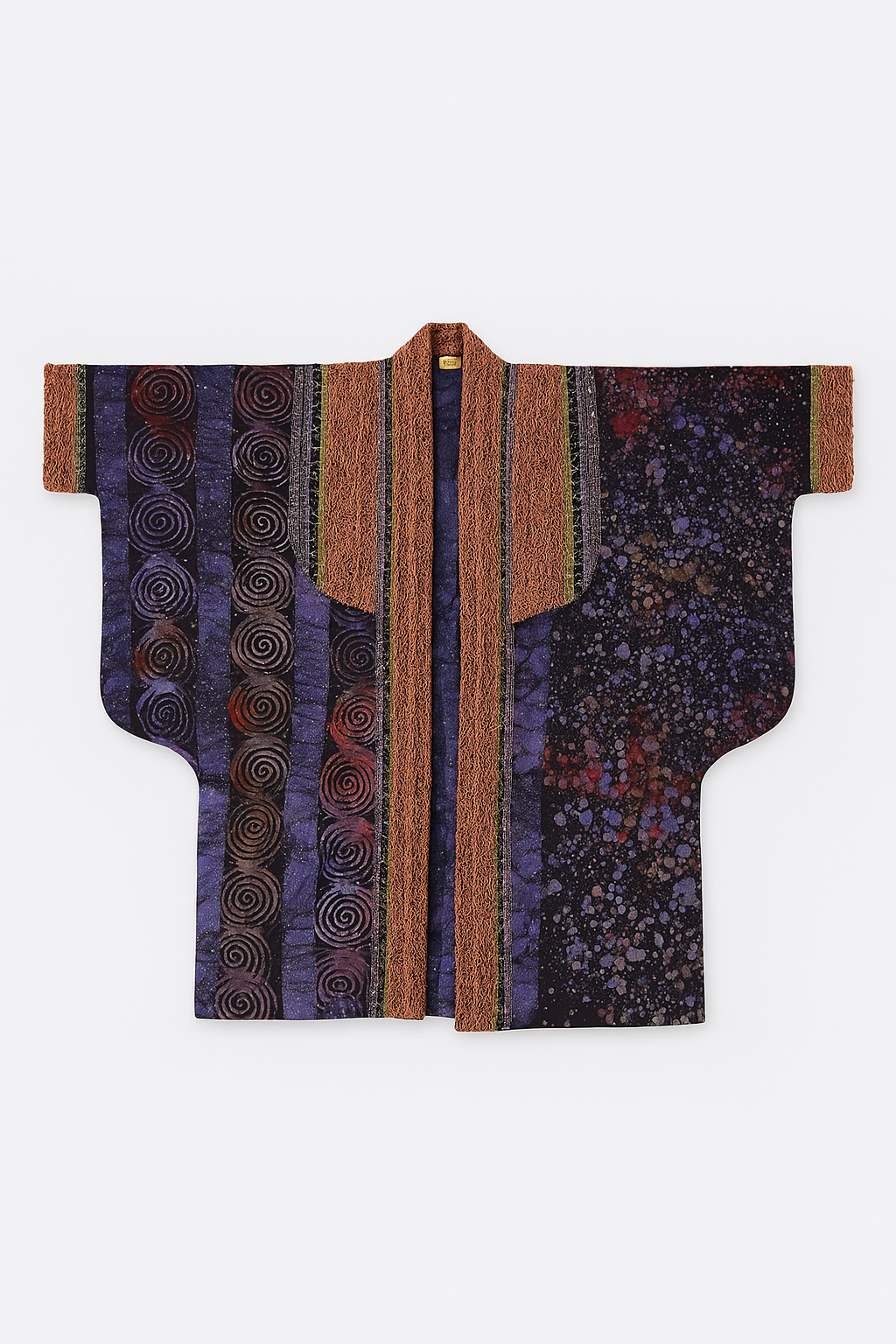Adufe Adire & Aso-Oke Beaded Embellished Kimono