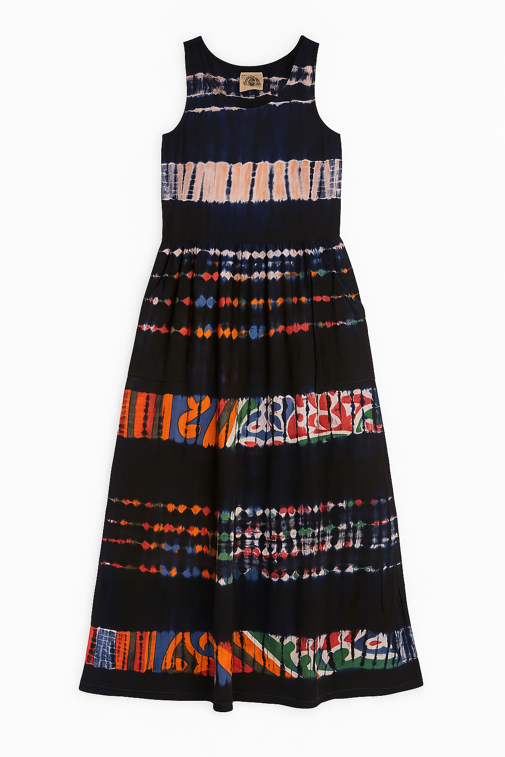 Cotton Tie-Dye Maxi Dress