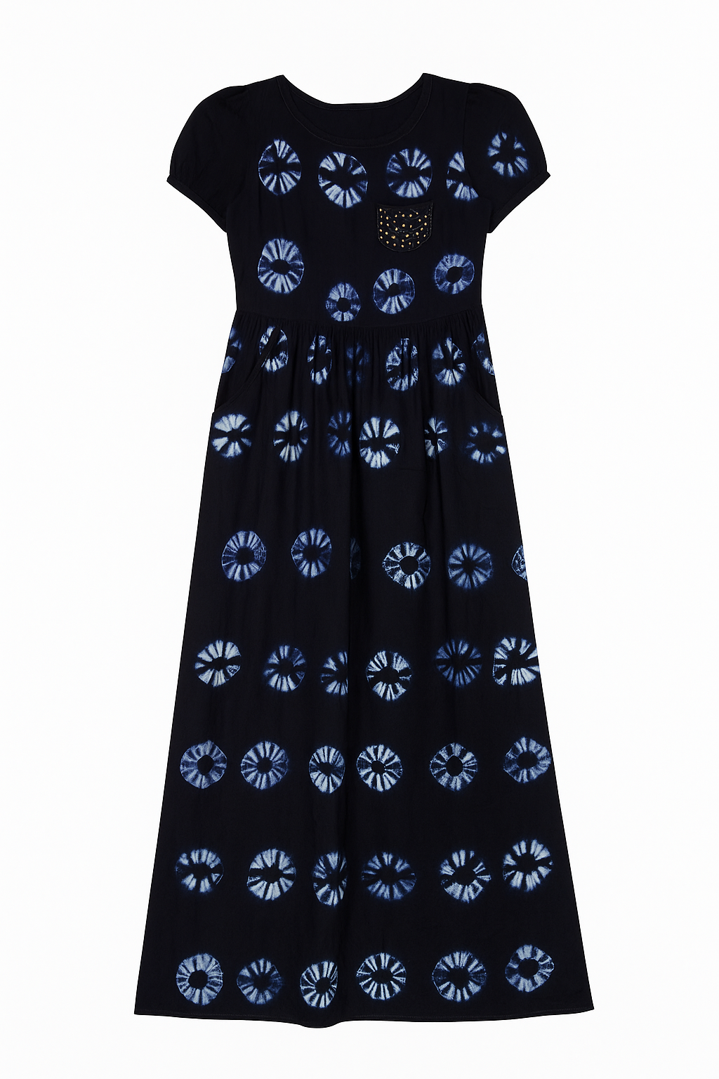 Cotton Tie-Dye Maxi Dress