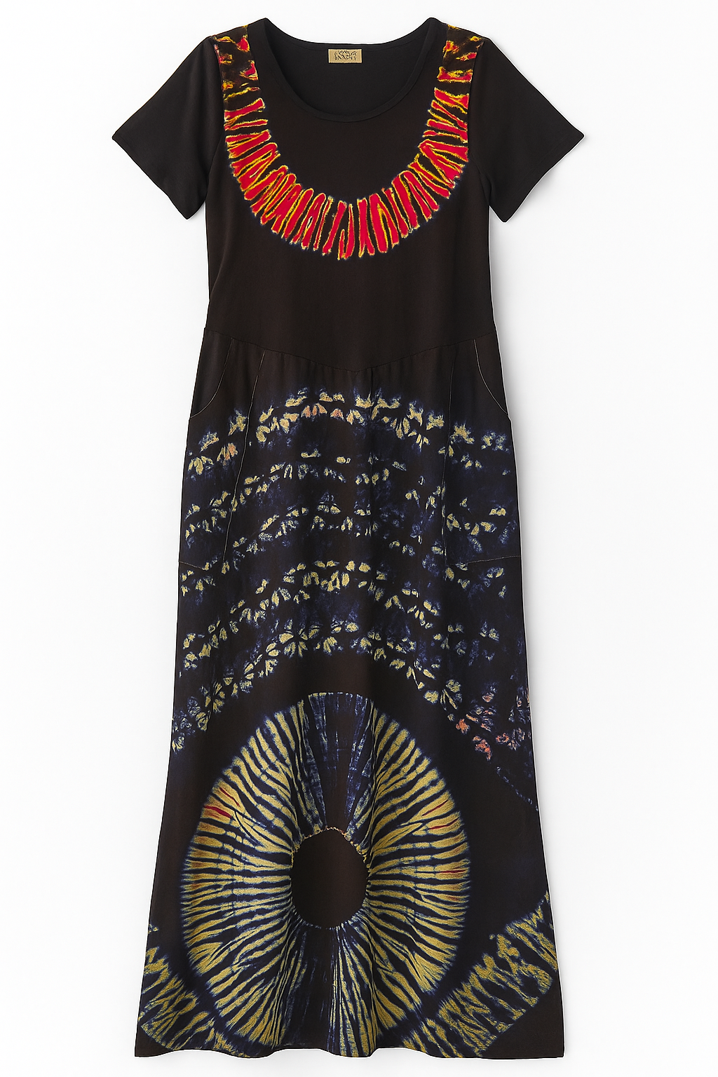 Cotton Tie-Dye Maxi Dress