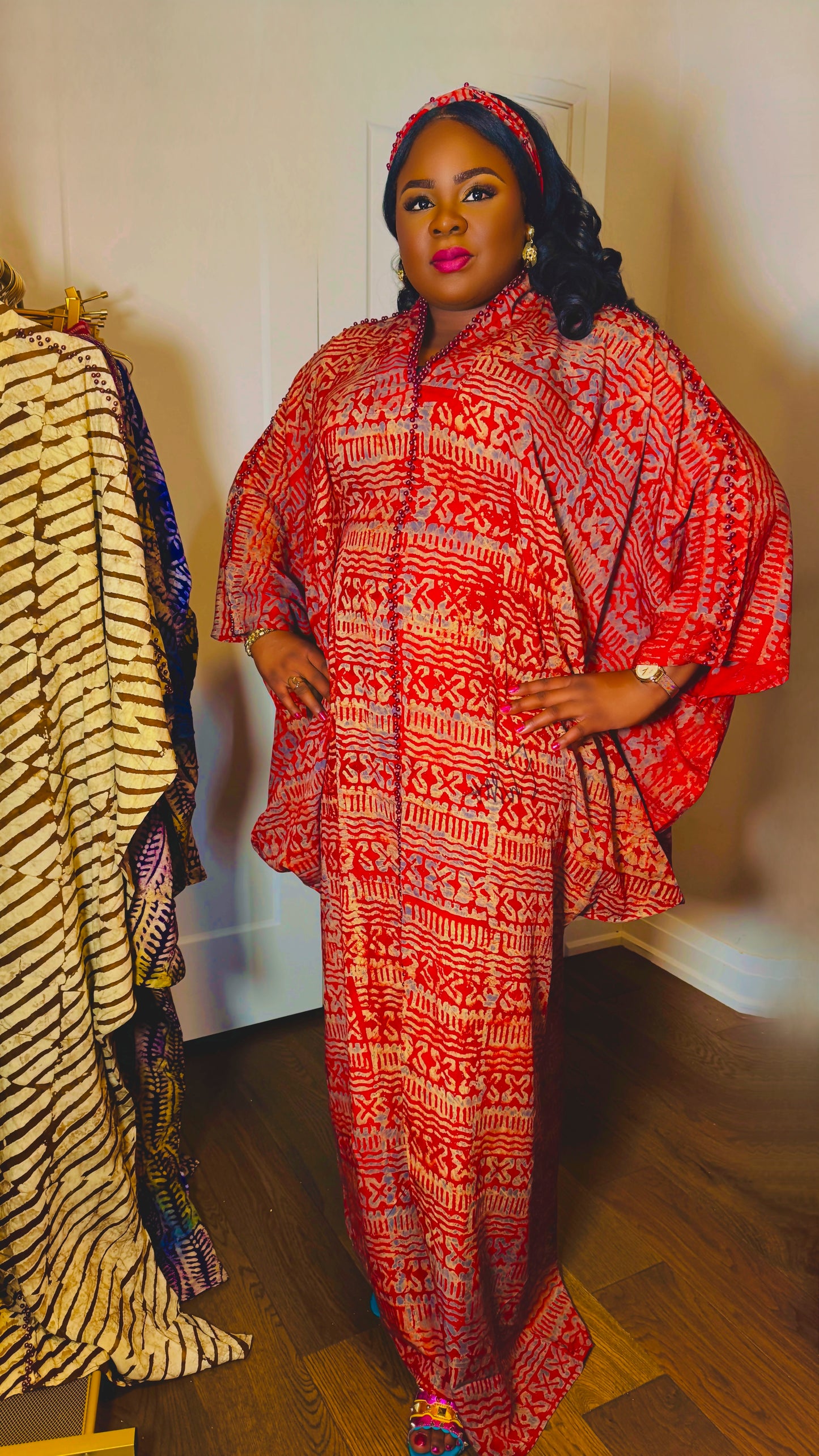 Tola Embellished Adire Bubu