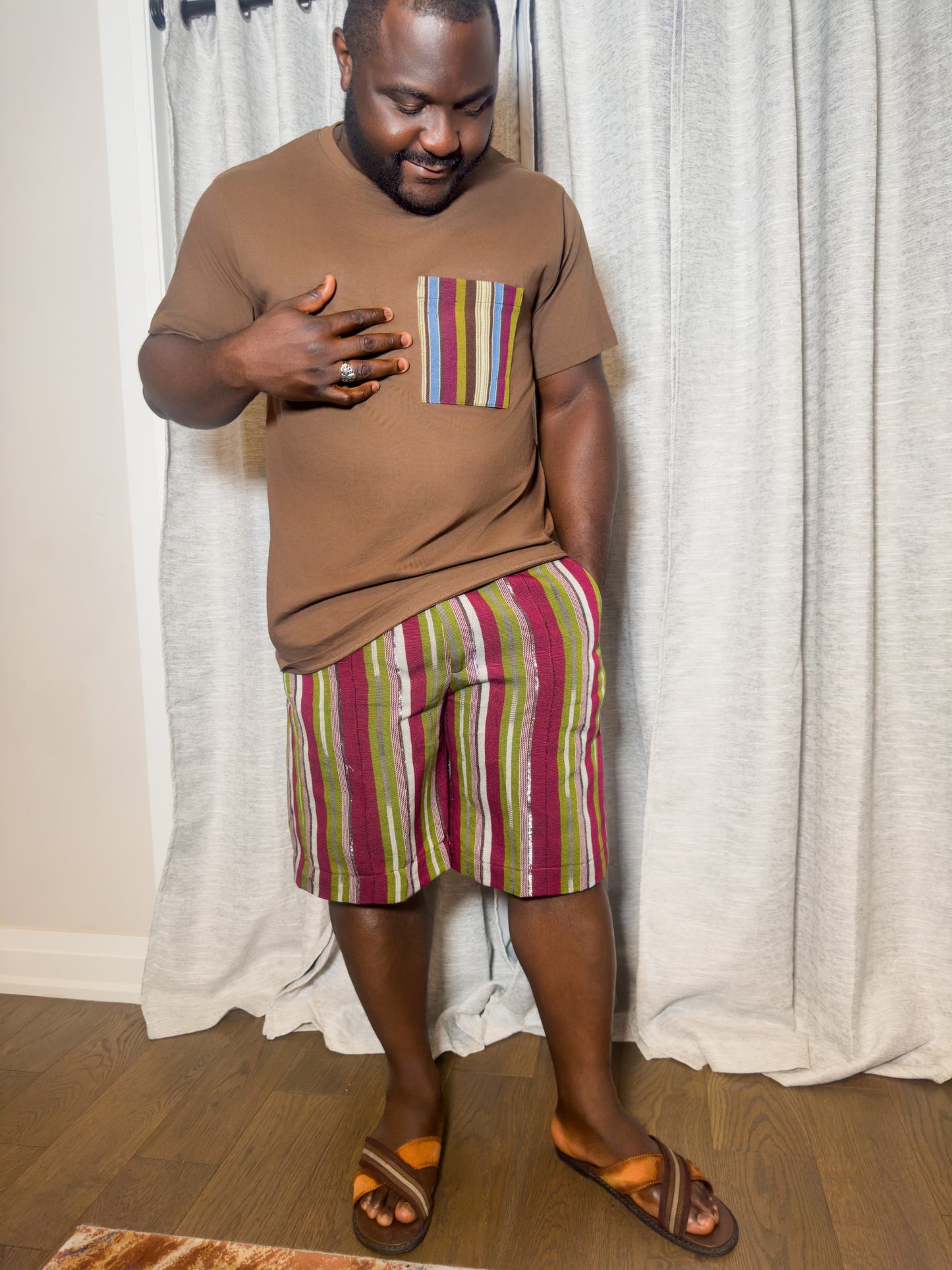 Akanni Aso-oke Shorts