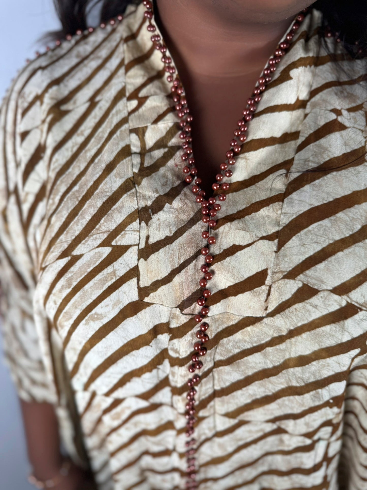 Tola Embellished Adire Bubu