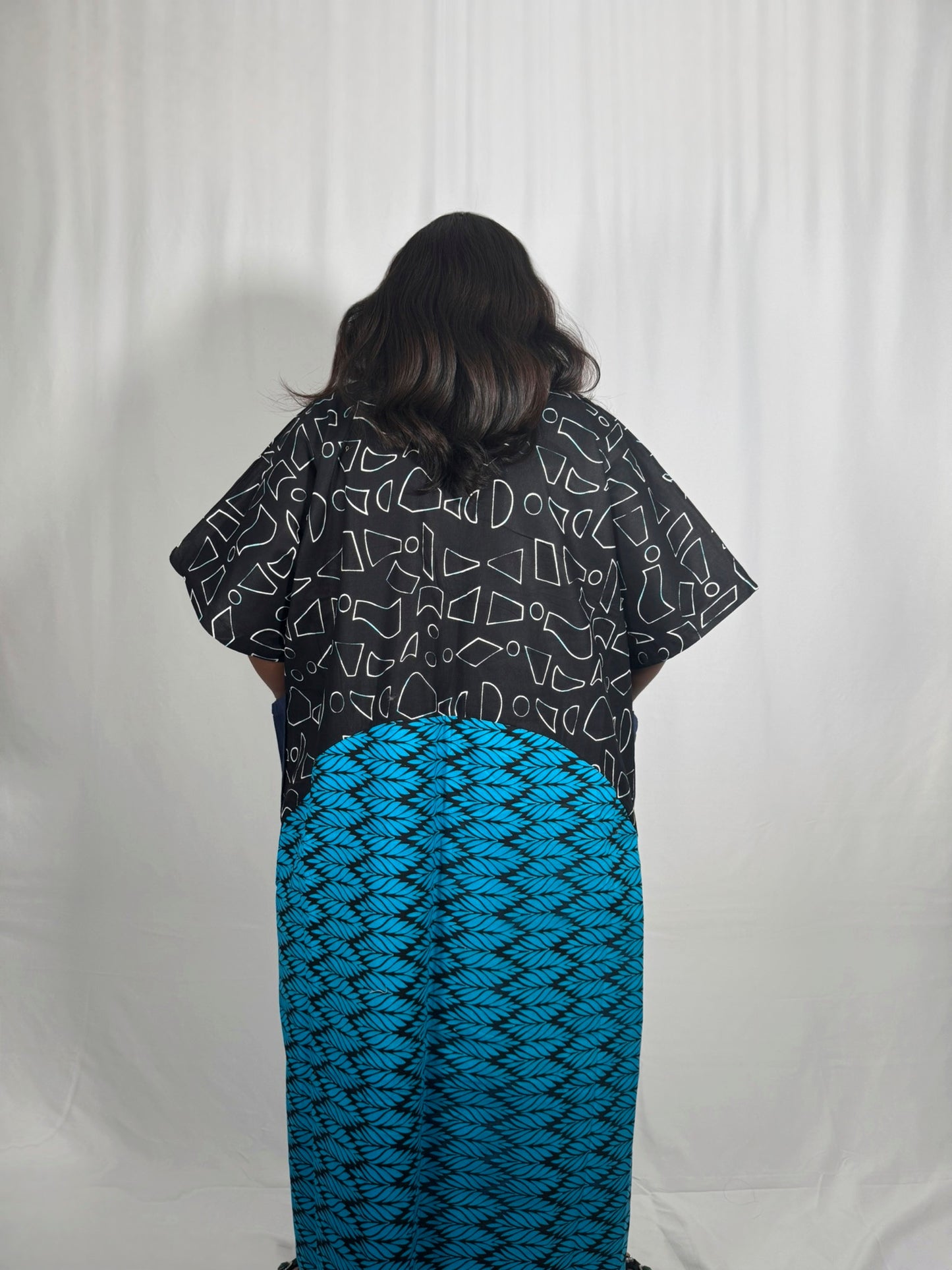 Ankara Bubu with Aso-Oke Statement Pockets