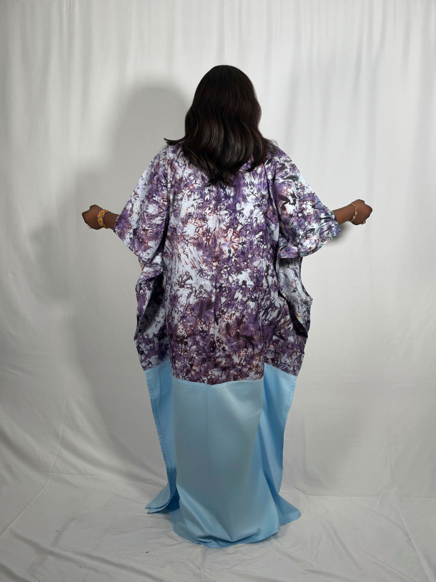 Adire  Plain Cotton Bubu